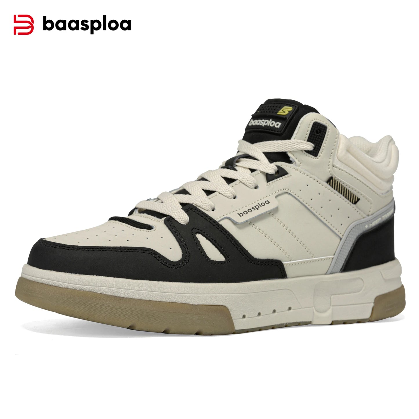 Baasploa Men Winter Shoes New Fashion Leather Cotton Shoes Comfort Plush Warm Casual Walking Sneakers -BSPD105