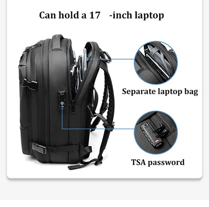 Travel Men 17 inch Laptop Backpack vacuum compression Backpack -ZKPD111