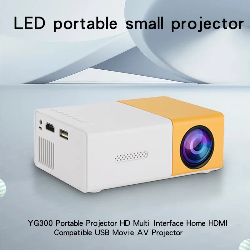 YG300 Mini LED Projector Yg300 Upgraded Version 1000 Lumen HDMI -ZKPD102