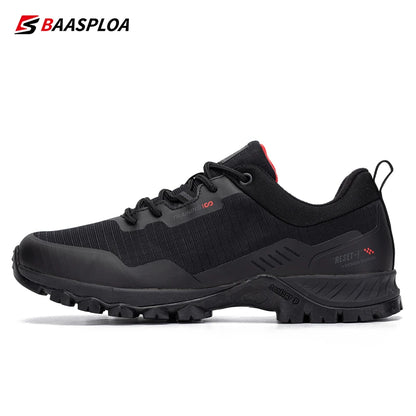 Baasploa New Men's Anti-Skid Wear-Resistant Hiking Shoes Fashion Waterproof Outdoor Travel shoes -BSPD100