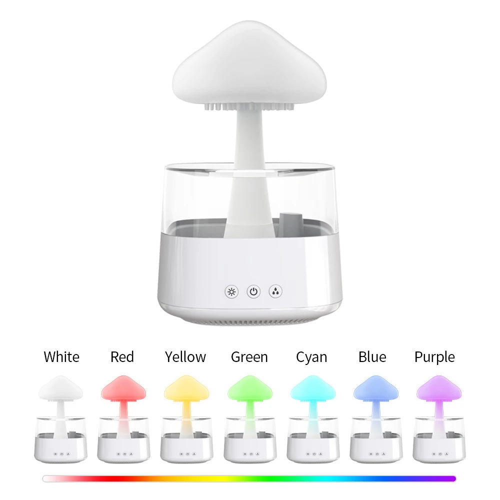 Relax Cloud Rain Diffuser Humidifier Raindrop Aromatherapy Machine Ultrasonic Atomization Humidification -DHPD114