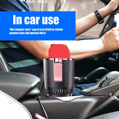 Portable Smart 2 In 1 12V Car Cup Cooler Warmer Holder for Outdoor Travelling -ZKPD101