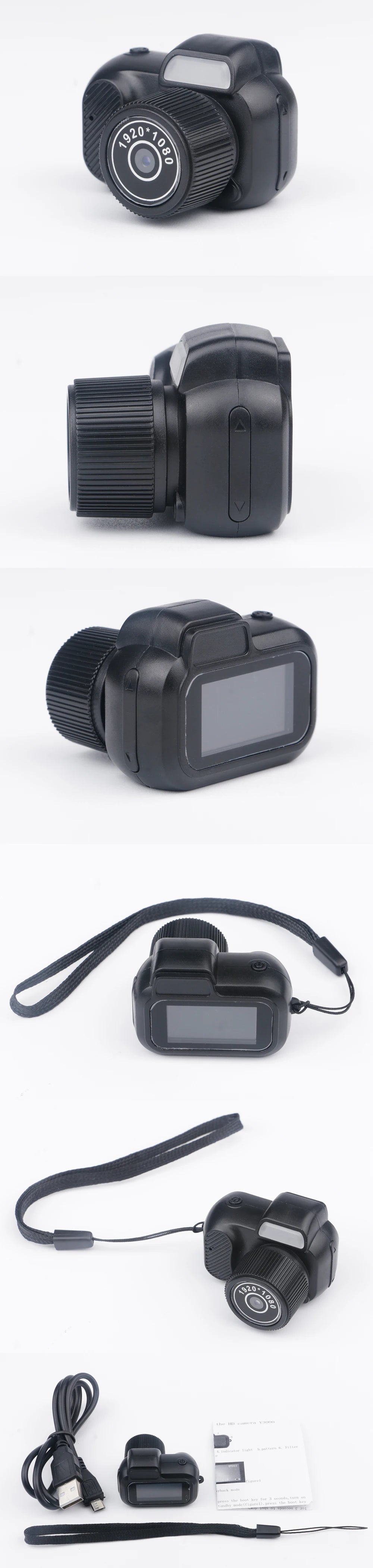 Y4000 Monoreflexes Style Mini Camera With Flash Lamp Video Recorder DV 1080P With LCD Screen Y3000 -ZKPD116