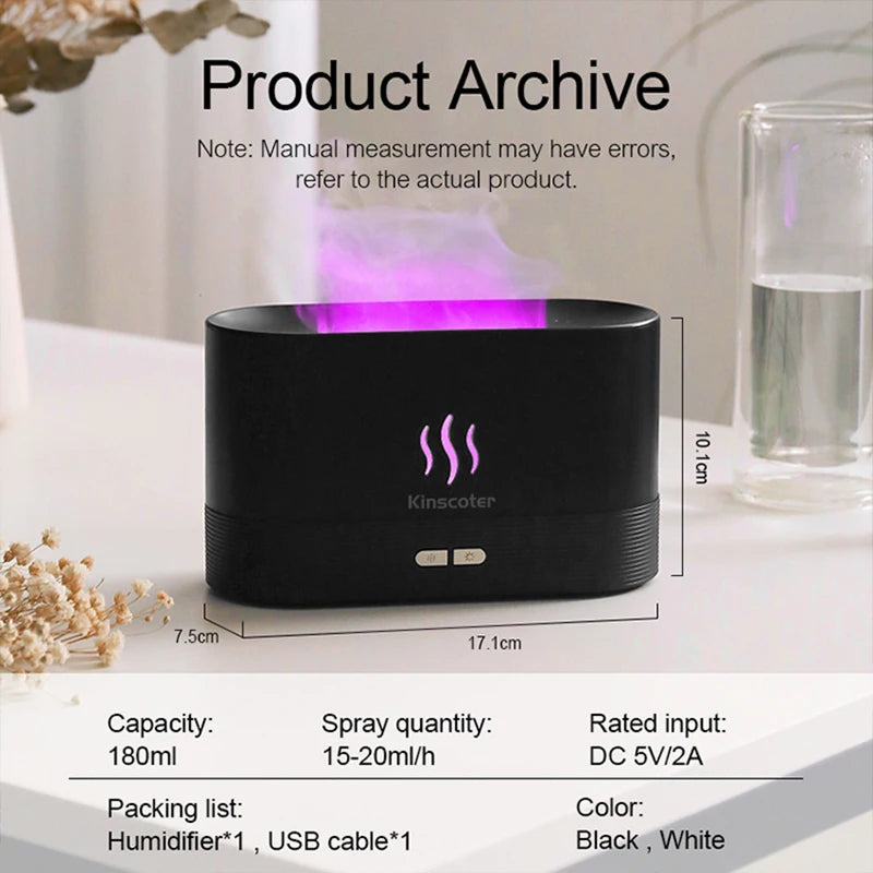 KINSCOTER Aroma Diffuser Air Humidifier Ultrasonic Cool Mist Maker Fogger Led -DHPD102