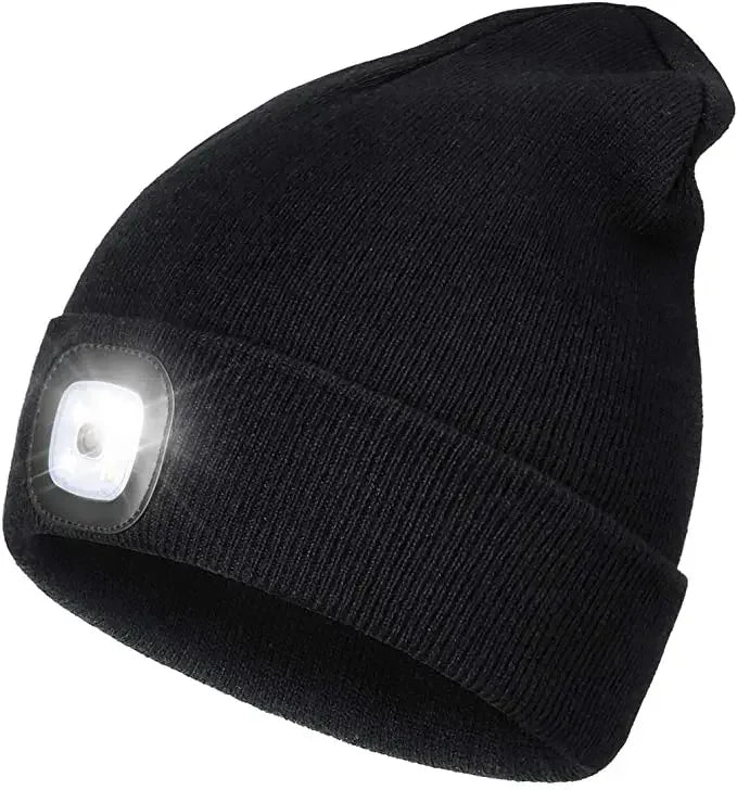 LED Beanie Hat with Light | Unisex Warm Winter Cap - USA - FREE shipping  -ZKPD100