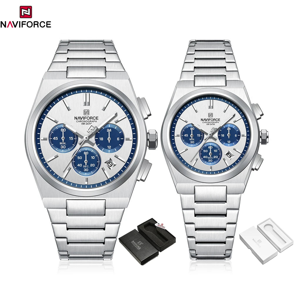 NAVIFORCE Couple Watch Set Casual Fashion Women Men Quartz Watches -WPD101