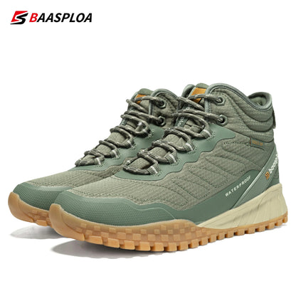 Baasploa Winter Women Sneakers Plush Warm Snow Boots Non-Slip Waterproof -BSPD103