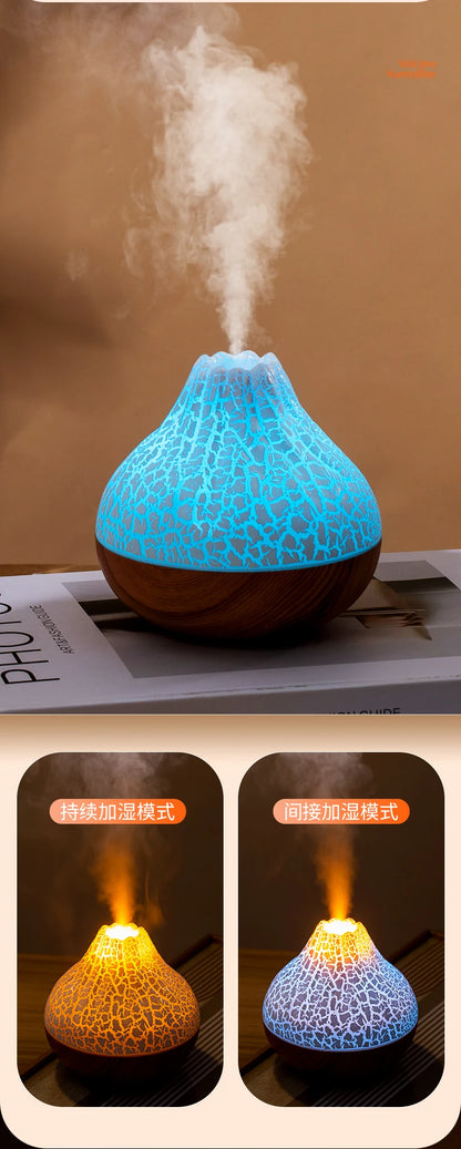 300ml Volcano Air Humidifier Desktop Electric USB Humidificadore Water Mist Diffuser -DHPD101