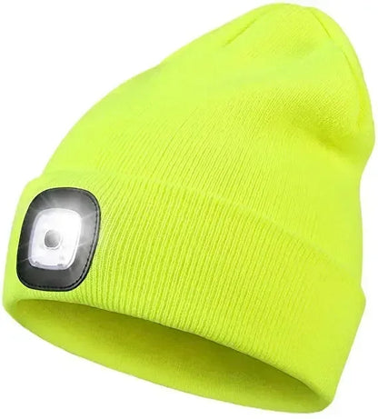 LED Beanie Hat with Light | Unisex Warm Winter Cap - USA - FREE shipping  -ZKPD100