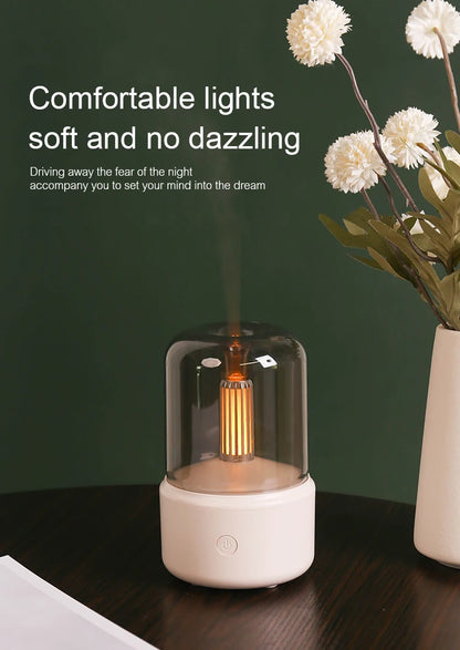 KINSCOTER Portable Mini Aroma Diffuser USB Air Humidifier Essential Oil Night Light Cold Mist Maker Sprayer -DHPD110