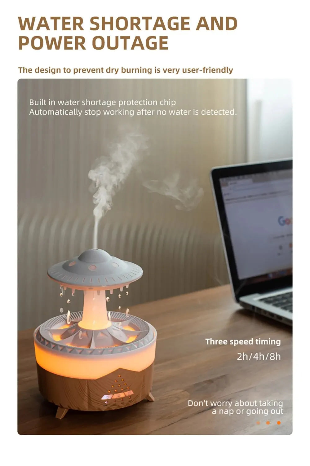 Aierwill ufo Air Humidifier Ultrasonic Aromatherapy Diffusers Mist Maker Fragrance Essential Oil Aroma Diffusor -BKPD124