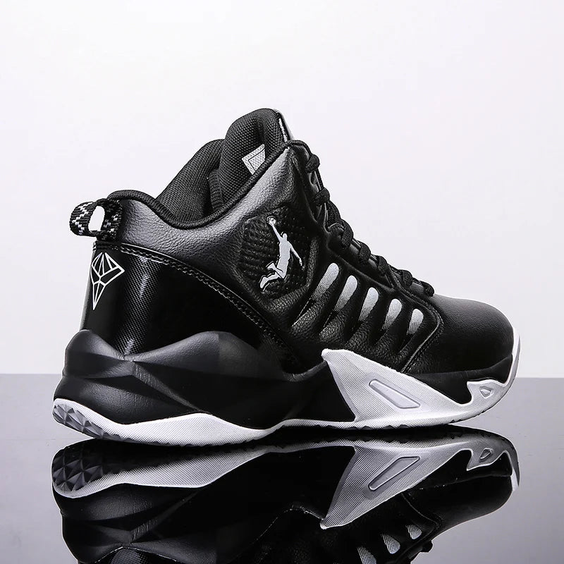 Brand Leather Men Sneakers Comfortable Basketball Non-Slip Lightweight Shoes -SHPD115