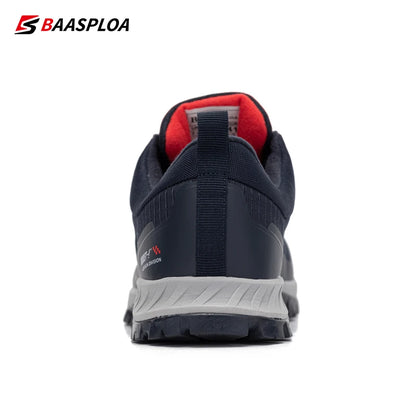 Baasploa New Men's Anti-Skid Wear-Resistant Hiking Shoes Fashion Waterproof Outdoor Travel shoes -BSPD100