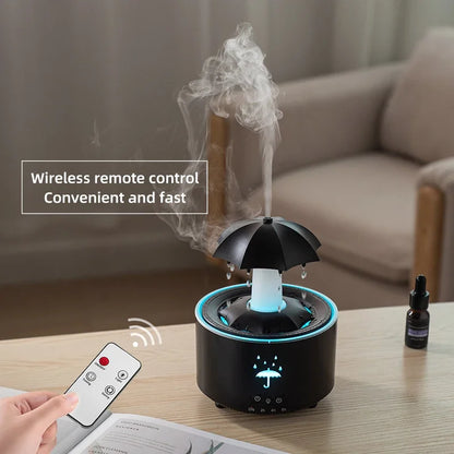 Creative Umbrella Water Drop Air Humidifier with Colourful Light Raindrop Aroma -BKPD122