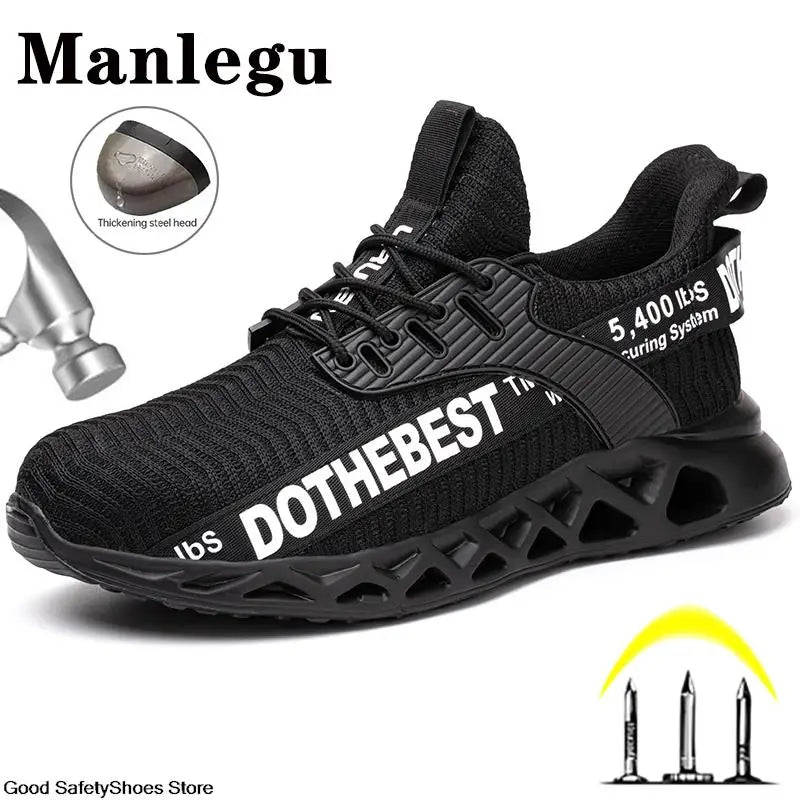 Steel Toe Safety Shoes for Men Women Lightweight Work Sneakers Puncture Proof Work Shoes -SHPD119