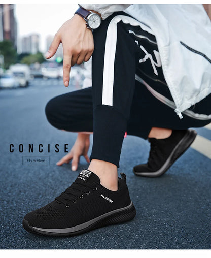 Men Running Walking Knit Shoes Fashion Casual Men Sneakers Breathable Sport Athletic Gym -SHPD105