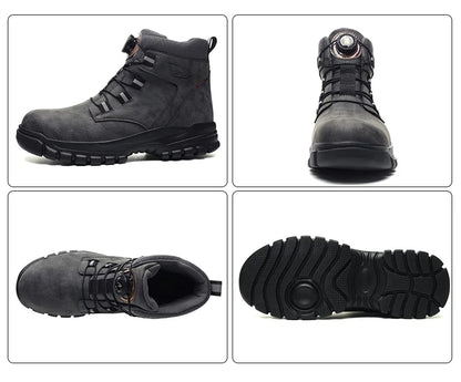 Waterproof Safety Boots Men Indestructible Steel Toe Work Boots Anti-smash Stab-resistant Safety Shoes -SHPD118