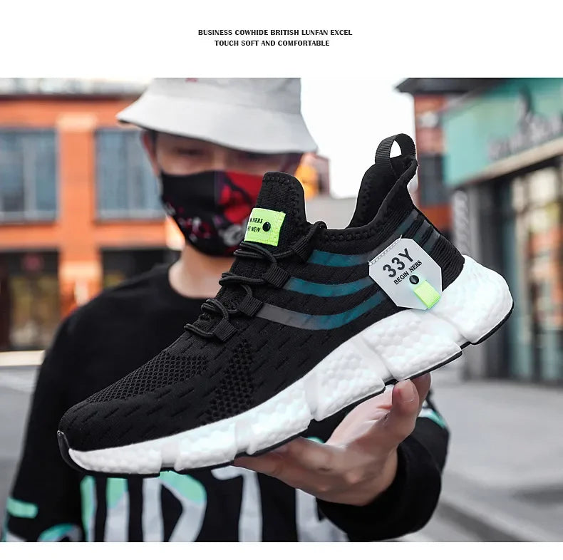 Men Shoes Sneakers Breathable Comfortable Casual Running Shoes Luxury Tennis Sneaker Male Footwear -SHPD103