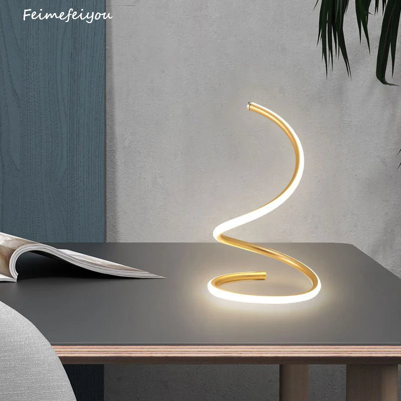 Nordic Led Table Lamps Modern Acrylic Metal Reading Desk Lamps Bedroom Bedside  Living Room Study Decorative US/EU Night Lights