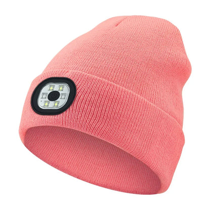 LED Beanie Hat with Light | Unisex Warm Winter Cap - USA - FREE shipping  -ZKPD100