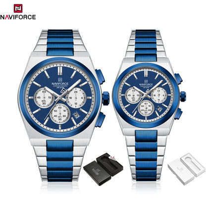 NAVIFORCE Couple Watch Set Casual Fashion Women Men Quartz Watches -WPD101