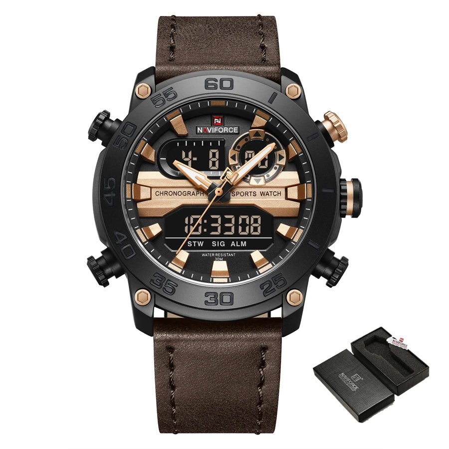 NAVIFORCE Military Watches for Men Casual Waterproof Sport Quartz Watch -WPD113