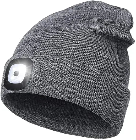 LED Beanie Hat with Light | Unisex Warm Winter Cap - USA - FREE shipping  -ZKPD100