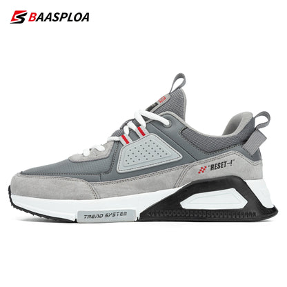 Baasploa 2022 New Men Leather Sneaker Waterproof Walking Shoes  Fashion Casual Shoes Non-Slip -BSPD114