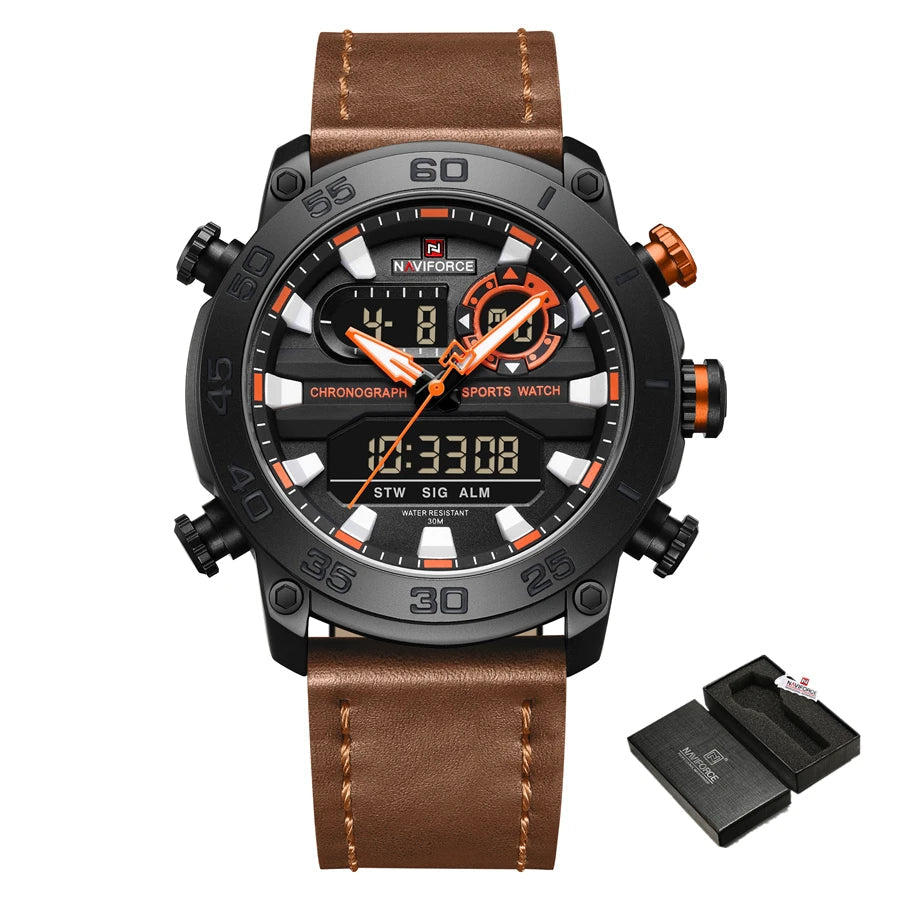 NAVIFORCE Military Watches for Men Casual Waterproof Sport Quartz Watch -WPD113