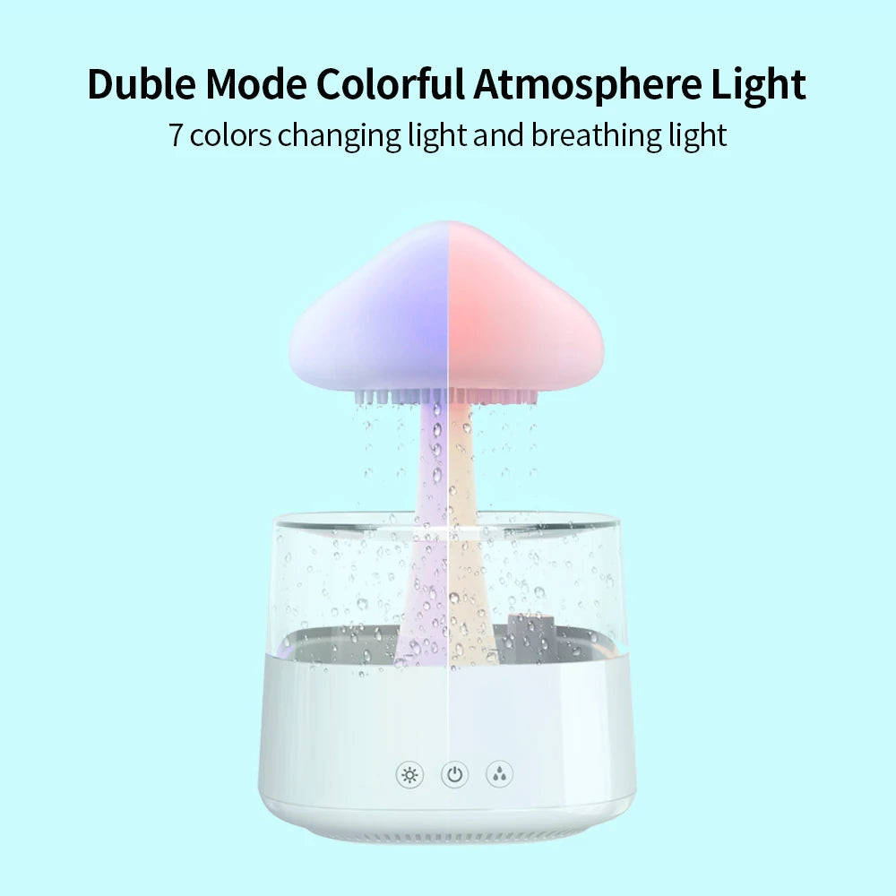 Relax Cloud Rain Diffuser Humidifier Raindrop Aromatherapy Machine Ultrasonic Atomization Humidification -DHPD114