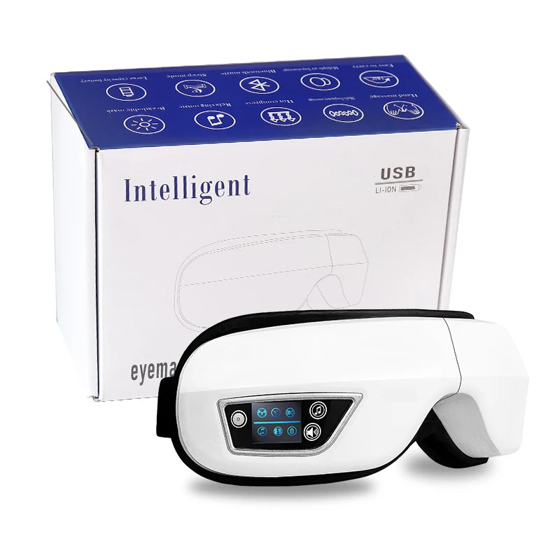 6D Smart Eye Massager Vibration Hot Airbag Compress Eye Care Instrument -BKPD104