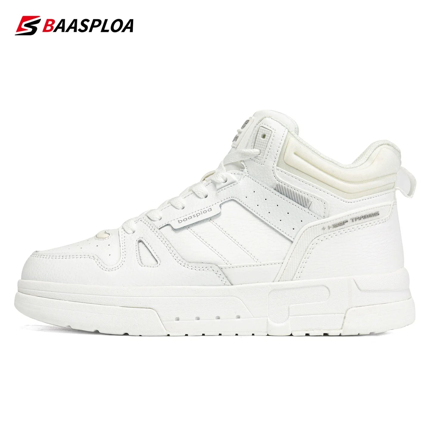 Baasploa Men Winter Shoes New Fashion Leather Cotton Shoes Comfort Plush Warm Casual Walking Sneakers -BSPD105