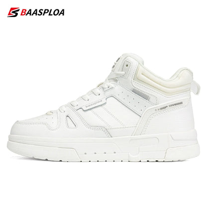 Baasploa Men Winter Shoes New Fashion Leather Cotton Shoes Comfort Plush Warm Casual Walking Sneakers -BSPD105