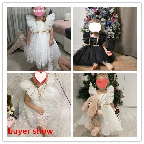 Baby Girls Lace Dress – Sleeveless Formal Ball Gown