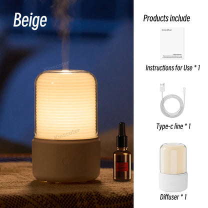 KINSCOTER Portable Mini Aroma Diffuser USB Air Humidifier Essential Oil Night Light Cold Mist Maker Sprayer -DHPD110