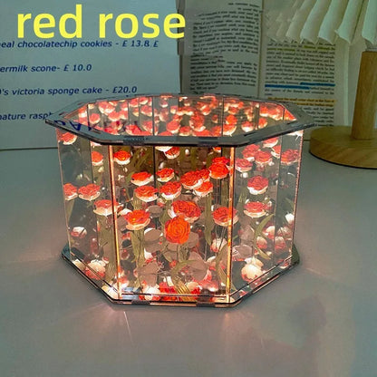 New DIY Tulip Mirror Cube Lamp Three-Dimensional Nightlight Material -ZKPD104