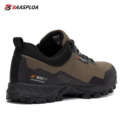 Baasploa New Men's Anti-Skid Wear-Resistant Hiking Shoes Fashion Waterproof Outdoor Travel shoes -BSPD100