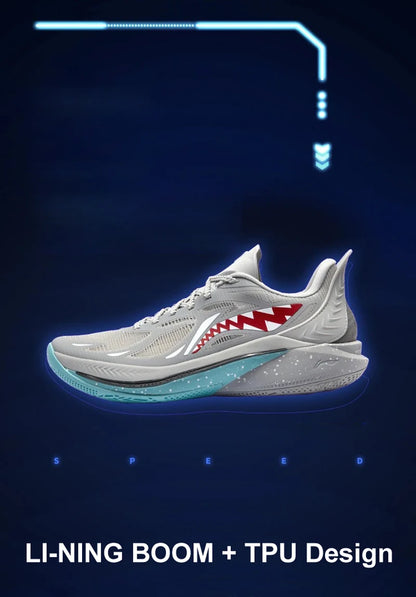 Li-Ning Men SONIC XII Professional Basketball Shoes BOOM Cushion LIGHT FOAM PLUS Wearable Competition Sport Sneakers -BSPD110