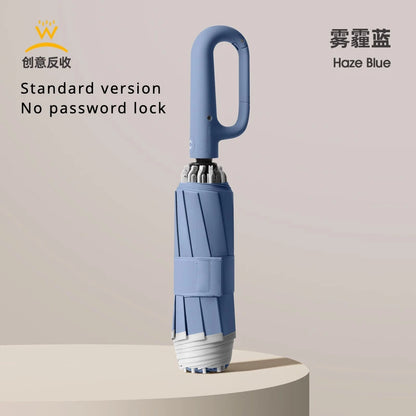 Password Lock Buckle Umbrella, Windproof Automatic Folding Umbrella, Wind Resistant Umbrella Men Women -BKPD109