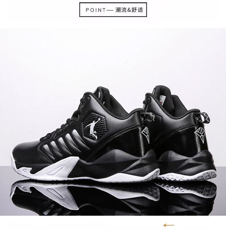 Brand Leather Men Sneakers Comfortable Basketball Non-Slip Lightweight Shoes -SHPD115