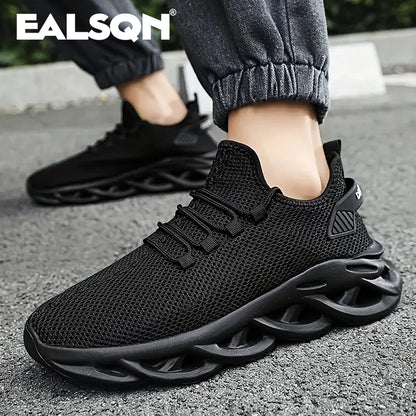 Men Sports Running Black Jogging Shoes Casual Sneakers Brown Outdoor Breathable Mesh Women -SHPD102