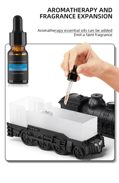 Train Cannon Ultrasonic Air Humidifier Jellyfish Spray Essential Oils Aroma Diffuser -DHPD111