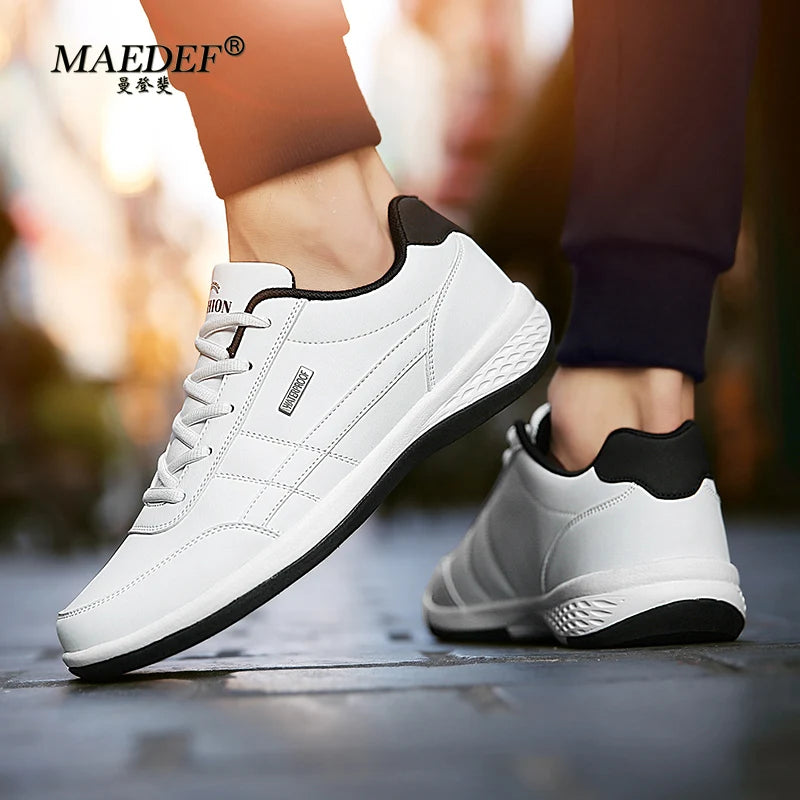 MAEDEF Shoes for Men Leather Sneaker Waterproof Casual Comfortable Men's Sneaker -SHPD100