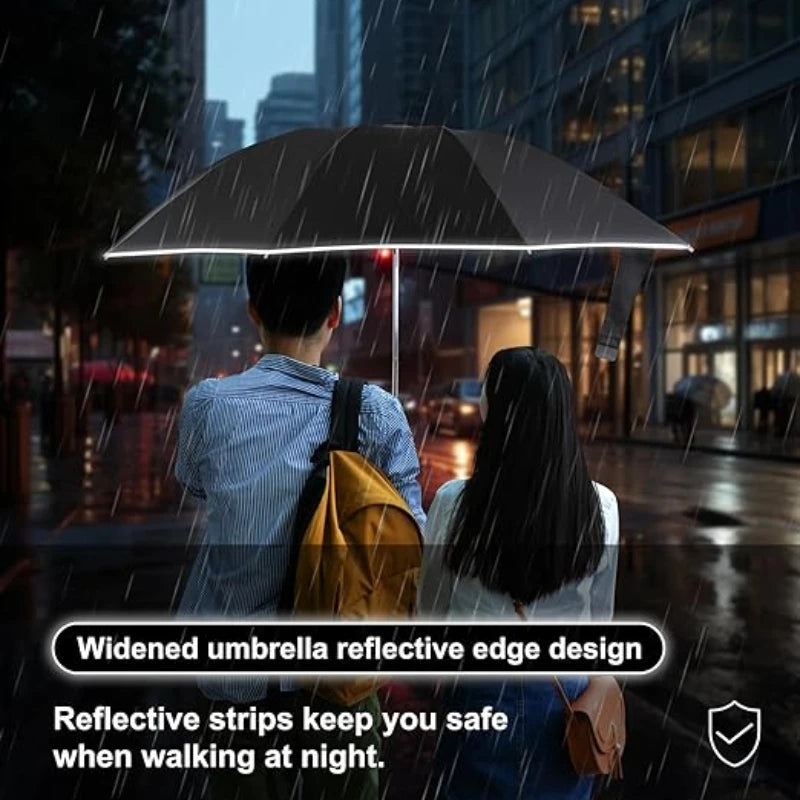 Password Lock Buckle Umbrella, Windproof Automatic Folding Umbrella, Wind Resistant Umbrella Men Women -BKPD109