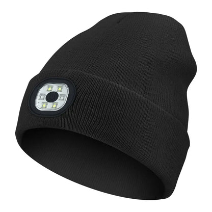 LED Beanie Hat with Light | Unisex Warm Winter Cap - USA - FREE shipping  -ZKPD100