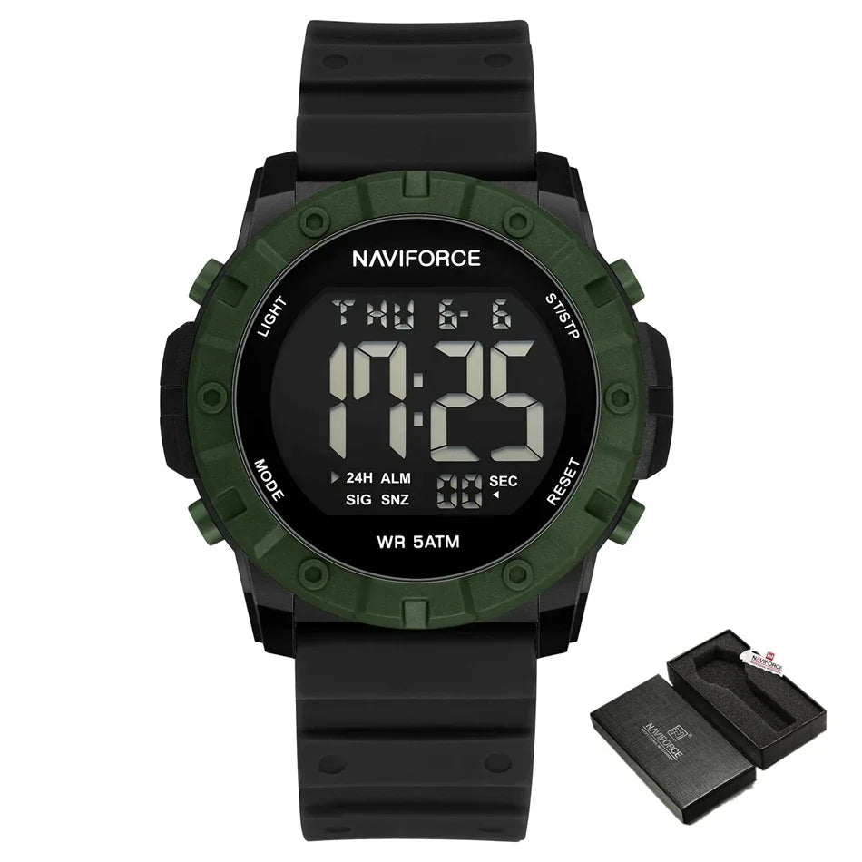 NAVIFORCE Brand Men Electronics Watch Outdoor Sport Waterproof Digital LED -WPD124