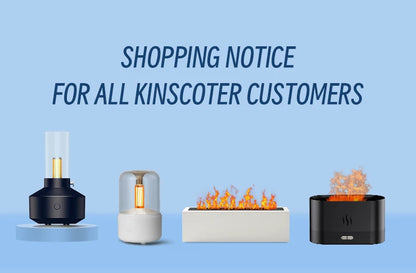 KINSCOTER Simulated Flame Aroma Diffuser Bonfire Air Humidifier Ultrasonic Cool Diffusor -DHPD112