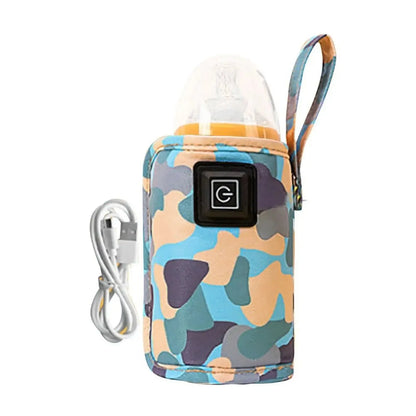 USB Milk Water Warmer Bottle Heater Travel Stroller Insulated Bag Baby Nursing -BKPD117