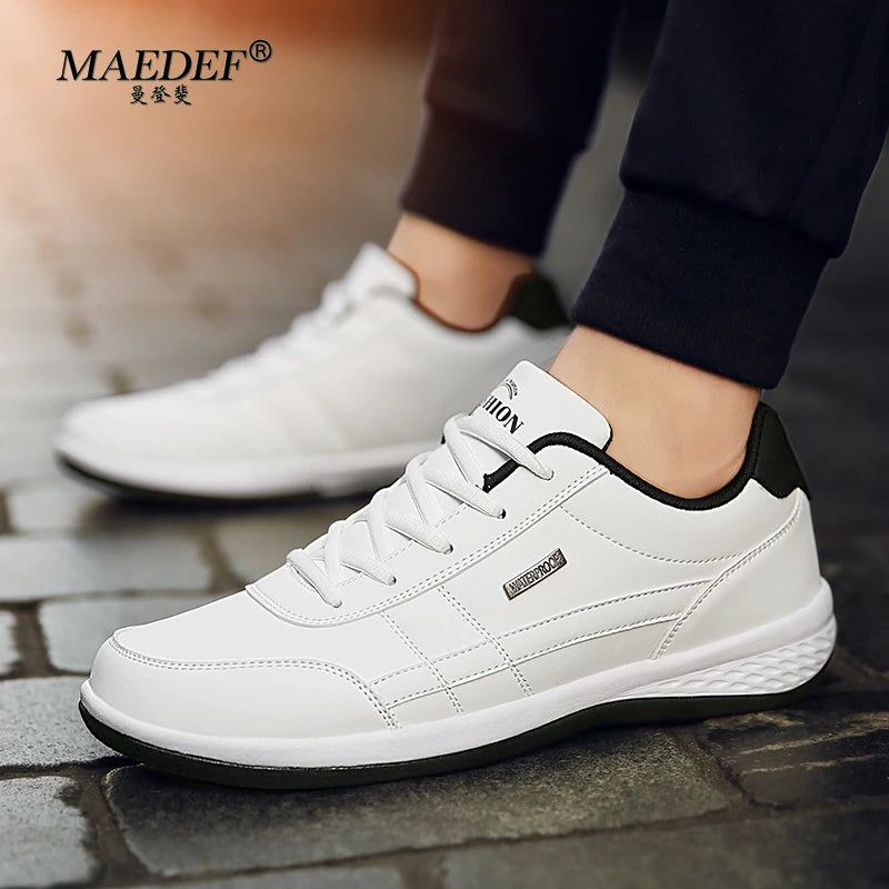 MAEDEF Shoes for Men Leather Sneaker Waterproof Casual Comfortable Men's Sneaker -SHPD100