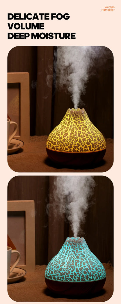 300ml Volcano Air Humidifier Desktop Electric USB Humidificadore Water Mist Diffuser -DHPD101